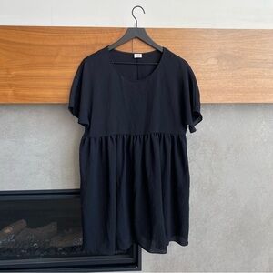 Wilfred Aritzia black peplum mini dress, Size XS